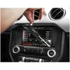 Outros acessórios interiores Navegação de carro Sn Película protetora Decoração Adesivos Abs para Ford Mustang 15Add Styling Interior Accessori Dh6ig
