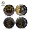 Kubooz akrylfisk Sun Moon Ear Plugs Tunnels Body Jewely Gauges Piercings Expander Hela 6-25mm 80pcs291e