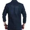 Men's Suits Blazers Blazers Jacket Men Casual Denim Slim Pocket Splicing Coat Men's Long Sleeve SingleBreasted Turndown Collar Blazers Jacket 231026