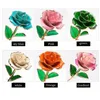 Decorative Flowers 2023 Valentine's Day Gift 24K Gold Plated Golden Rose Flower Holiday Present Wedding Party Decoration With Retail Box