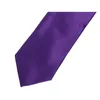 Bow Ties Brand Men's Purple Tie 7cm Band för män Fashion Formell Neck Tie Gentleman Business Work Party Slips med presentförpackning 231027