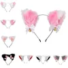 Feestdecoratie Lolita Cosplay Kat Oren Hoofdbanden Anime Dance Party Kostuum Wolf Vos Oor Pluche Haarband Meisjes Kawaii Haaraccessoires Rekwisieten LT599