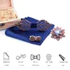 Bow Ties Romantic Hollow Wood Bow ties Bowtie with handkerchief Cufflinks For Men Design Christmas gift set 231027