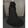 Anime Costumes Medieval Retro Gothic Hoodie Witch Long Spirt Luksusowa sukienka dla kobiet wampira wampirów Halloween Adult Come L231027