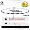 Anklets ORSA JEWELS 925 Sterling Silver Ankelts for Women Clear Blue Tennis Bracelet on the Leg Exquisite Foot Chain Jewelry SA19 231027
