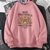 Męskie bluzy bluzy Pottsfield Harvest Festival Bluzy Kobieta jesień zbiory Warzywa Fall Graphic Hoodie Pullover Halloween Got Ubranie L231027