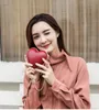 Kvällspåsar Fashion Women Red Heart Shaped Purse Ladies Luxury Clutches Valentine S Day Gift Shoulder Bag Wedding Party Chain 231026