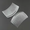 20st 5 0cm 8 5cm 23Teeth Clear Plain Plastic Hair Combs för DIY Hårtillbehör Brudhuvudstycken Transparent Side Combs319i