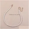 Chokers Pearl Chain Choker Halsband för kvinnor Bröllop Kärlekskalhänge Drop Leverans smycken Halsband hängsmycken Dhgarden Otsje