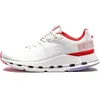 Nova White Pearl Casual Shoes On Cloud Man Womans Nova Form Federer Tennis Running Shoes Man Chock S Sneakers Män kvinnor Designer Shoes Woman Iron Leaf Pearl Federer