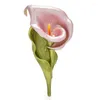 Broszki wulibaby ładny lilia kwiat dla kobiet unisex 4-kolorowe rośliny szkliwa impreza biurowa broszka