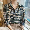 Women's Blouses Streetwear Women Elegant Shirts Vintage Print Long Sleeve Office Shirt Work Blouse Fall Top Chemises Et Camisas De Mujer