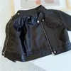 Jackor Autumn Spring Baby Boys Clothes Faux Leather Jacket Coat Casual dragkedja för barn Ytterkläder 231026