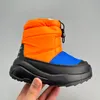 2024 enfants enfants épaissir peluche botte de neige garçons filles imperméable fourrure fourrure camouflage bottes d'hiver bébé tout-petits face vers le bas chaussons chaussures cheville genou NF baskets