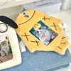 Card Holders Cartoon Pocard Holder Animal Series Soft Plush 3 Inch Kpop Po Bag Pendant School Stationery