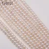 Pierres précieuses en vrac LVQIQI perle d'eau douce naturelle perlée perles de poinçon rondes de haute qualité pour fabriquer des bijoux accessoires de collier de bracelet à bricoler soi-même