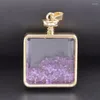 Pendentif Colliers 1PC Mix Styles Géométrique Coeur Ovale Verre Mémoire Vivant Relicario Cabochon Médaillon Médaillon Pour La Fabrication De Bijoux En Gros