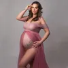 Maternity Dresses Pography Tulle Bodysuit Outfit Pregnant Woman Po Shoot with Dress 231026