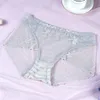 Nya spetsar sexiga trosor i midvist transparent bekväm bomullsbottned Crotch Breattable Elastic Buttock Lift Kvinnors underkläder