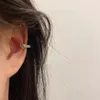 Boucles d'oreilles à dos Vintage, goût de Hong Kong, ceinture en forme de cœur, Clip en os pour femme, boucle de personnalité Cool sans point de perçage, vente en gros