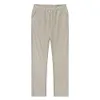 Męskie spodnie męskie bawełniane spodnie lniane jesień Nowy oddychalny stały kolor lniany spodnie fitness Street Suit s-3xll2403