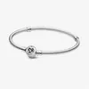 100 % 925 Sterling Silber Moments Herz Infinity Verschluss Schlangenkette Armband Mode Hochzeit Schmuck Accessories237a