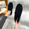 Sandales hiver chaud en peluche Mules femmes une bande fourrure pantoufles confortable coton chaussures Femme appartements couverture orteil polaire diapositives Femme laine Pantuflas 231027