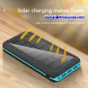 30000mAh Solar Power Bank 3 Uscita USB Caricatore wireless Powerbank Caricatore portatile esterno Batteria esterna per iPhone Xiaomi 9