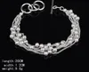 Man Bracelets Mix Style 36 Styles 36pcs/lote atacado banhado 925 Sterling Silver Fashion Link Link Pingente Bracelets