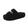 Chaussures de créateurs Balencaga Furry Plate-forme Sandale Hiver Outwear Semelle épaisse Fourrure surélevée Casual Laine d'agneau Homme Pantoufles Furry Slide 2M17L