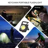 مصابيح كهربائية مشاعل ftoyin 2pack keychain ترقية LED LED Mutifuctional محمولة USB الجيب القابلة لإعادة الشحن مع مصباح Corkscrew في الهواء الطلق