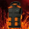 Heated Winter Electric Heating Vest Jacket Unisex Areas USB Infrared Sports Skiing Camp Bodywarmer Oversize M XL