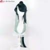 Costumes Catsuit de haute qualité Genshin Impact Cloud retenue perruques cheveux verts lunettes Cosplay Anime + bonnet de perruque