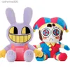 Animaux en peluche 25CM Jouets en peluche de cirque numérique Incroyable Clown de cirque Lapin Poupées en peluche Bande dessinée Périphérie Jouets en peluche Enfants Adultes Cadeau de Noël L231027