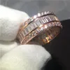 Choucong bague de fiançailles en argent sterling 925 avec diamants 15ct or Rose pour femmes cadeau 175I