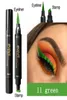 6 colori Scegli Eyeliner liquido Matite per timbri Doppia testa Sottile Sigillo ad ala Trucco impermeabile Eye Liner Blu Nero Marrone TSLM28036508