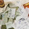 20shets Material Papper Handbok LACE Flower Sea Buds Writing Pads Supplies Decoration Bakgrund Klippbok Cut 140 121mm