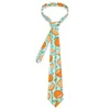 Bow Ties Oranges Print Tie Frukter Mönster Neck Cool Fashion Collar för unisex Vuxen Leisure Slycktillbehör