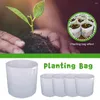 Planters 5st/Set Plant Grow Väskor Tygrotpåse Trädgårdsväska som växer med handtag Planteringsbehållare för trädgårdsmaterial