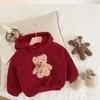 Bijpassende familie-outfits Kerstkleding Ouder-kind Winter Hoodies Sweatshirts Vader Moeder en Dochter Zoon Kleding Warme kindertopjes 231027