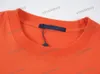 Xinxinbuy Hombres diseñador Camiseta camiseta letra Patrón de hielo estampado esquí manga corta algodón mujer Negro naranja rojo S-3XL