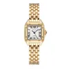 Montres pour femmes mode femmes carré bracelet en alliage d'or de luxe dames montre-bracelet à Quartz qualités femme échelle romaine horloge 231027