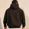 Men's Hoodies Autumn And Winter Hooded Loose Pullover Sweater Running Solid Color Basic American Fitness