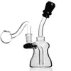 Bong per acqua in vetro da 7,5 pollici Base per beaker Dab Rigs Narghilè Fumo Tubi per acqua in vetro Rig petroliferi con banger da 14 mm