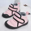 Stiefel Hohe Qualität Langlebige Kinder Outdoor Anti-rutsch Wasserdichte Weiche Plüsch Winter Schnee Kurze Stiefel E8218 231026