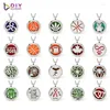 Pendant Necklaces 30mm Stainless Steel Necklace Wholesale Mix Style Essential Oils 269-288
