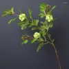 Dekorativa blommor lyxiga hortensia gren med frodiga blad hem dekor fest bröllop dekoration flores artificiales alla hjärtans gåvor