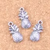 80pcs Antique Silver Plated Bronze Plated double sided pineapple Charms Pendant DIY Necklace Bracelet Bangle Findings 19 9mm238a