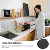 Table Mats 2 Pcs Protector Induction Cooker Silicone Mat Cooktop Heat Insulated Fiberglass Pad Hob Protection