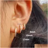 Hoop & Huggie 2Pcs Rainbow Little Hies Hoop Earrings Girl Stainless Steel Tiny Rings Cartilage Small Helix Piercing Circle M Dhgarden Ot4Di